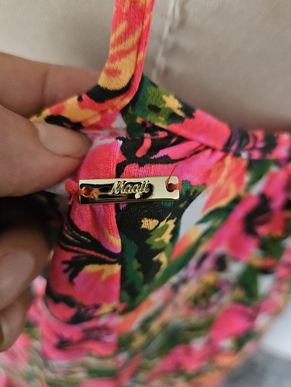 Maaji Hula Maxi Dress in tropical floral print - Picture 6 of 11